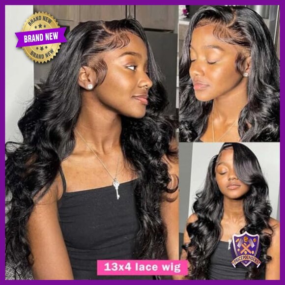 28 Inch Body Wave Lace Front Wig Human Hair Pre Plucked Glueless main image 6